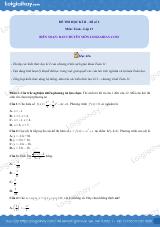 Đề thi học kì 2 Toán 11 - Đề số 2